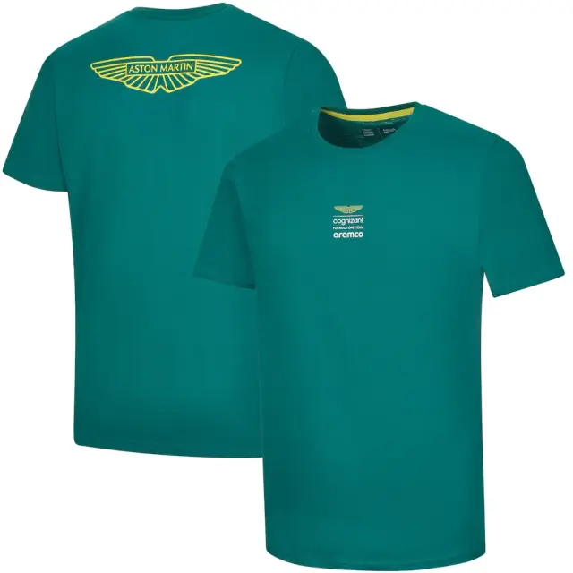 Aston Martin Aramco Cognizant F1 Lifestyle Logo T-Shirt - Green